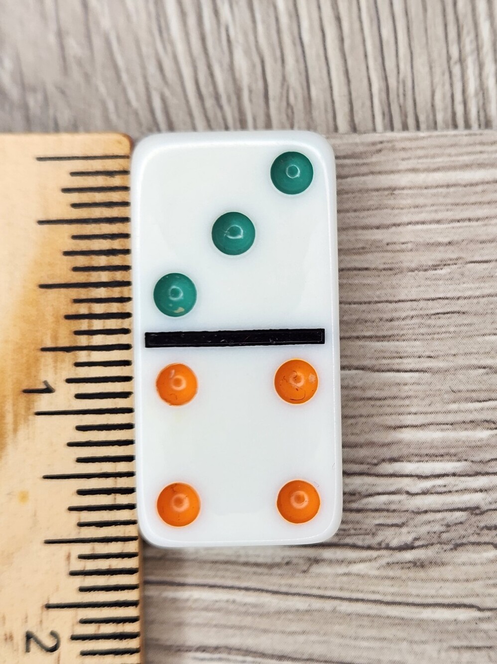 3:4 Replacement Domino Large Dot Shiny Color 1½ X ¾ X ¼ Dominoes